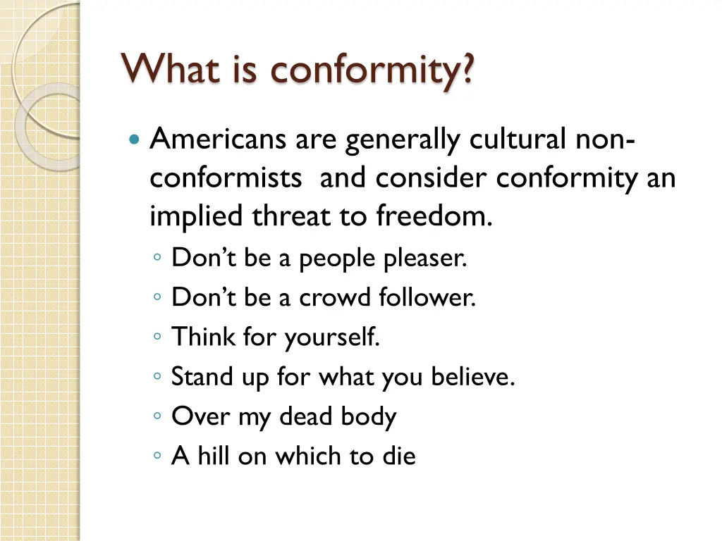 what is conformity 4
