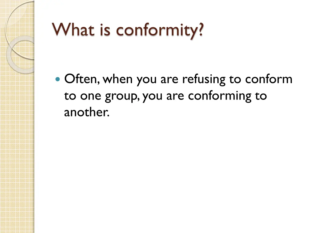 what is conformity 5