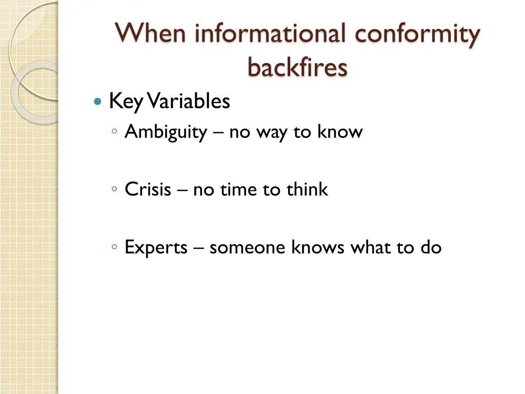 when informational conformity backfires 1