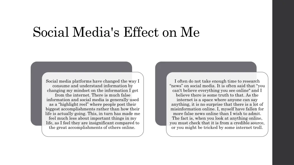 social media s effect on me