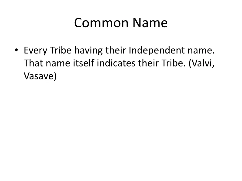 common name