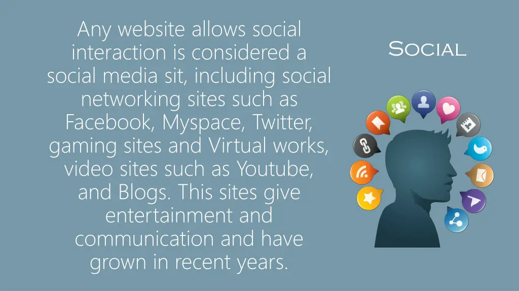 any website allows social interaction