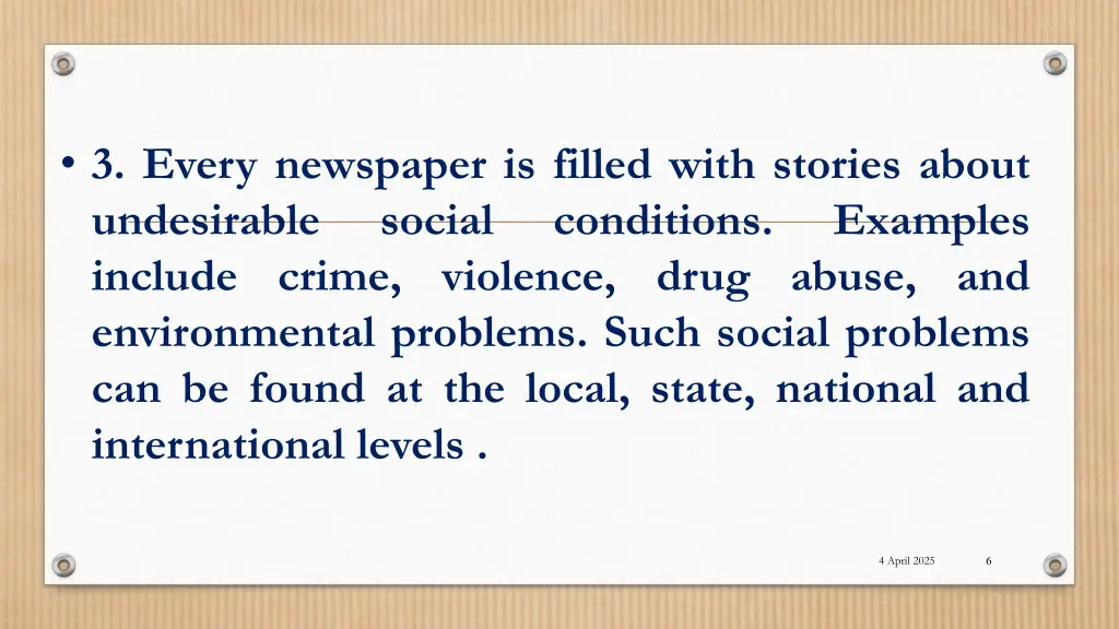 3 every newspaper is filled with stories about