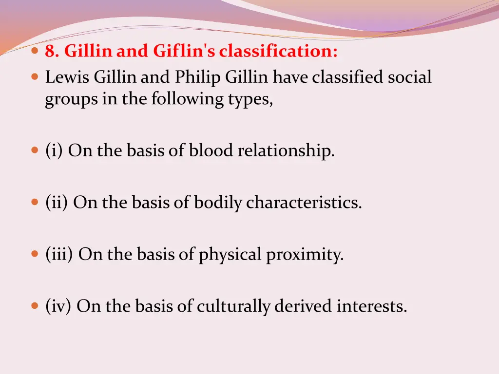 8 gillinand giflin sclassification lewis gillin