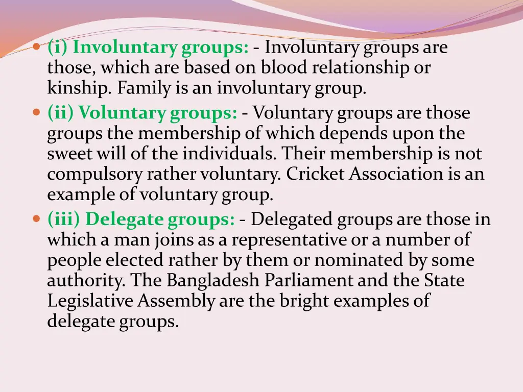 i involuntary groups involuntary groups are those