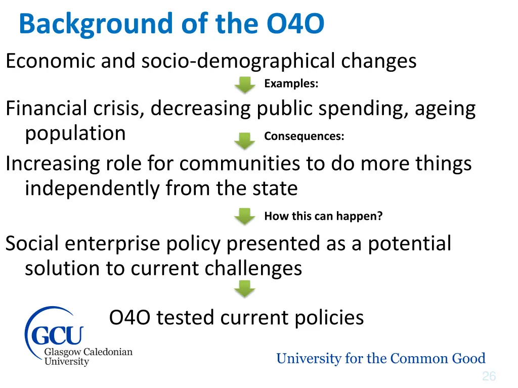 background of the o4o economic and socio
