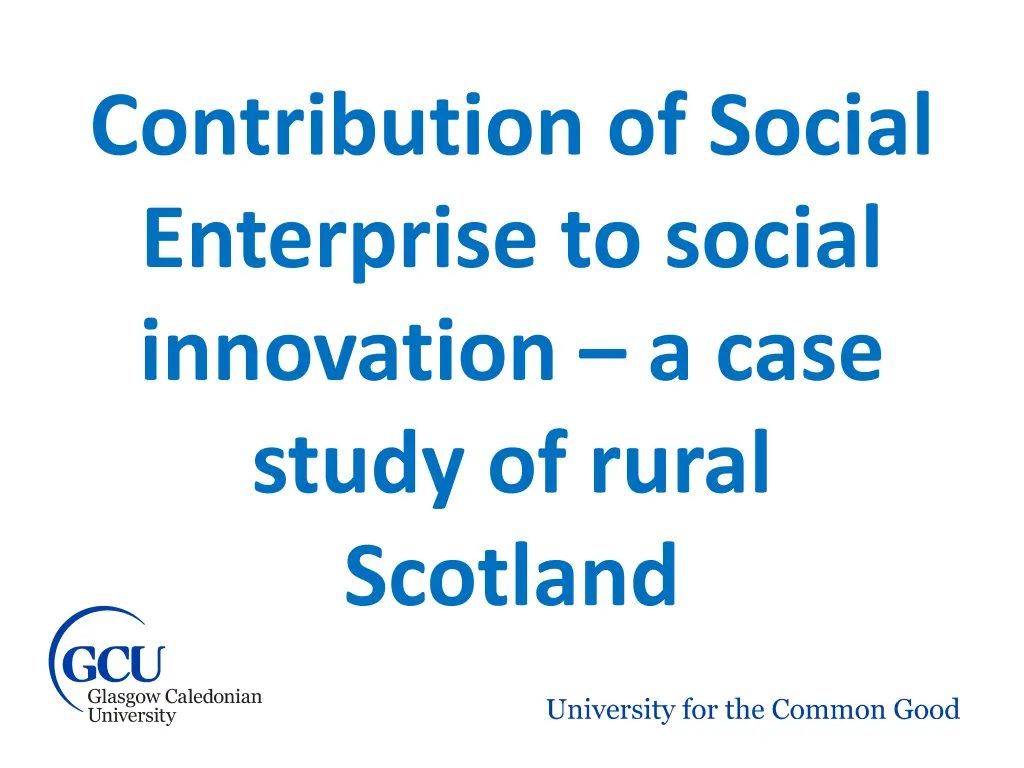 contribution of social enterprise to social