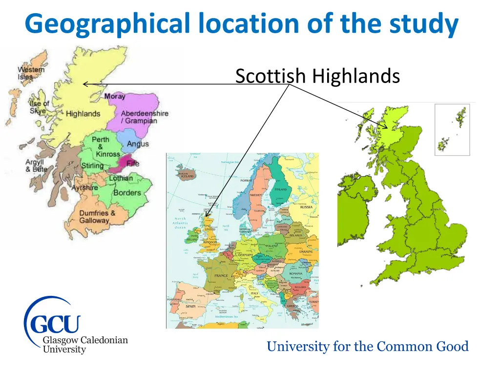 geographical location of the study