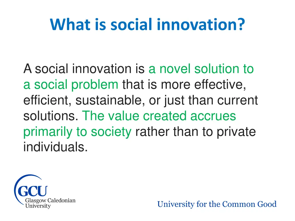 what is social innovation