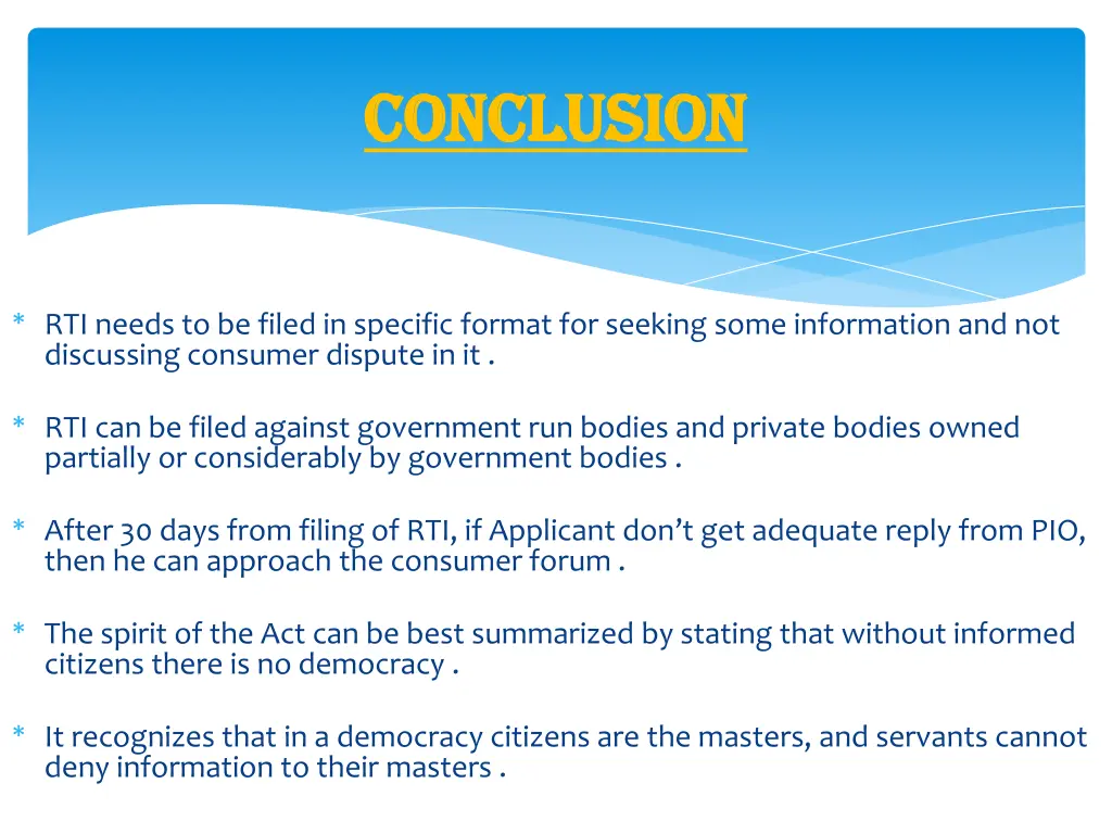 conclusion conclusion