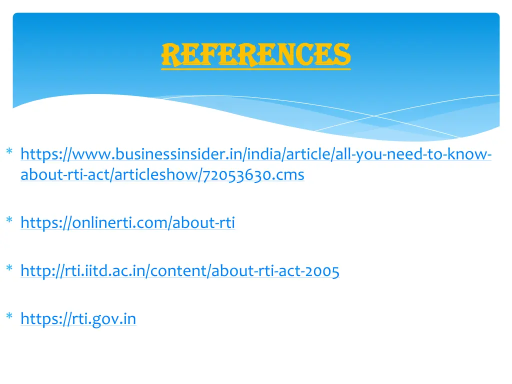 references references