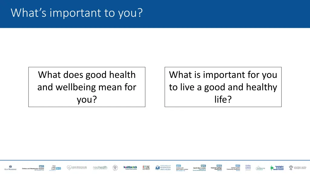 what s important to you