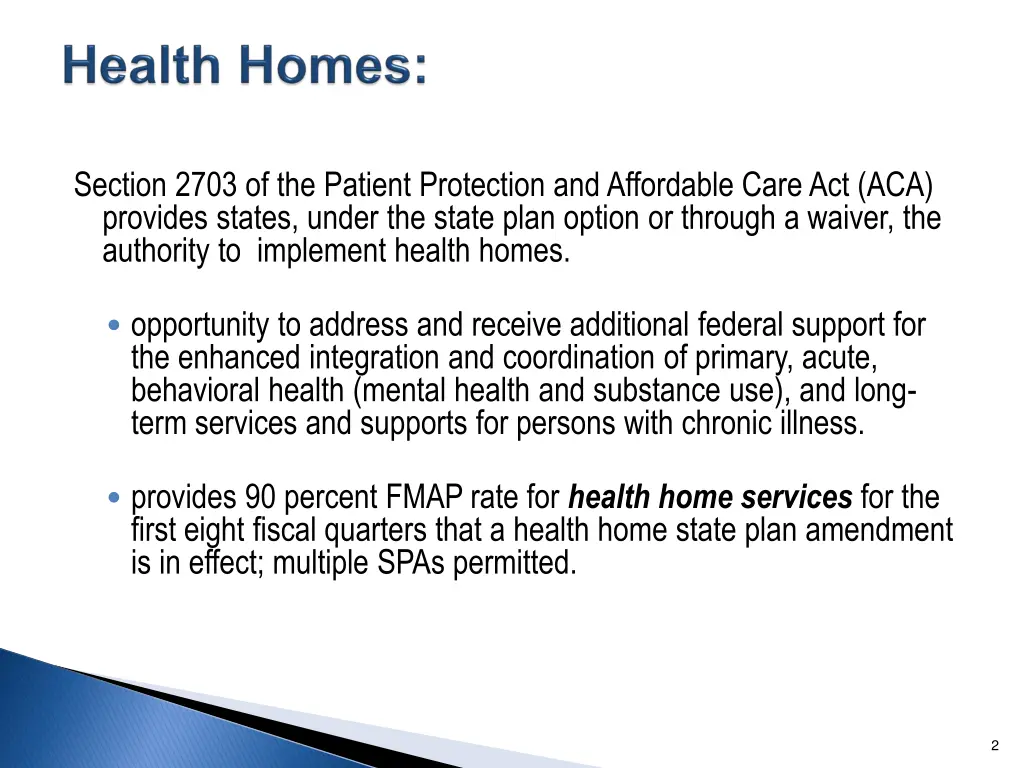 section 2703 of the patient protection