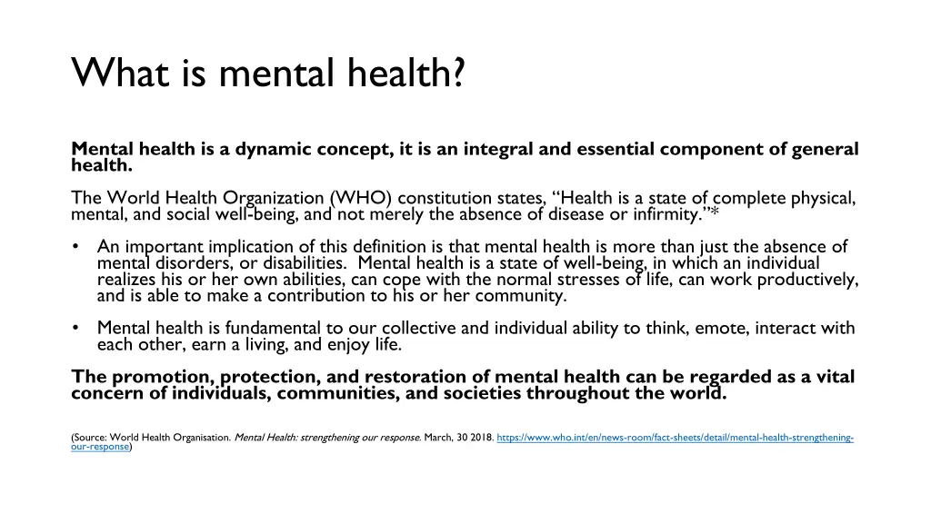 what is mental health