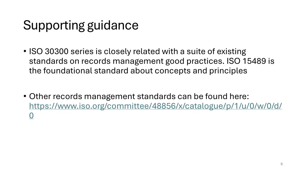supporting guidance