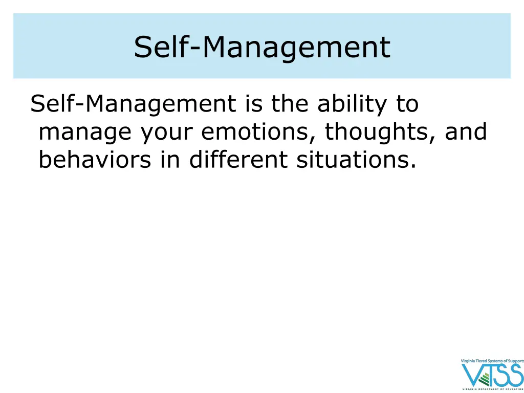 self management 1