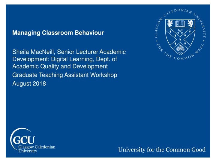 managing classroom behaviour