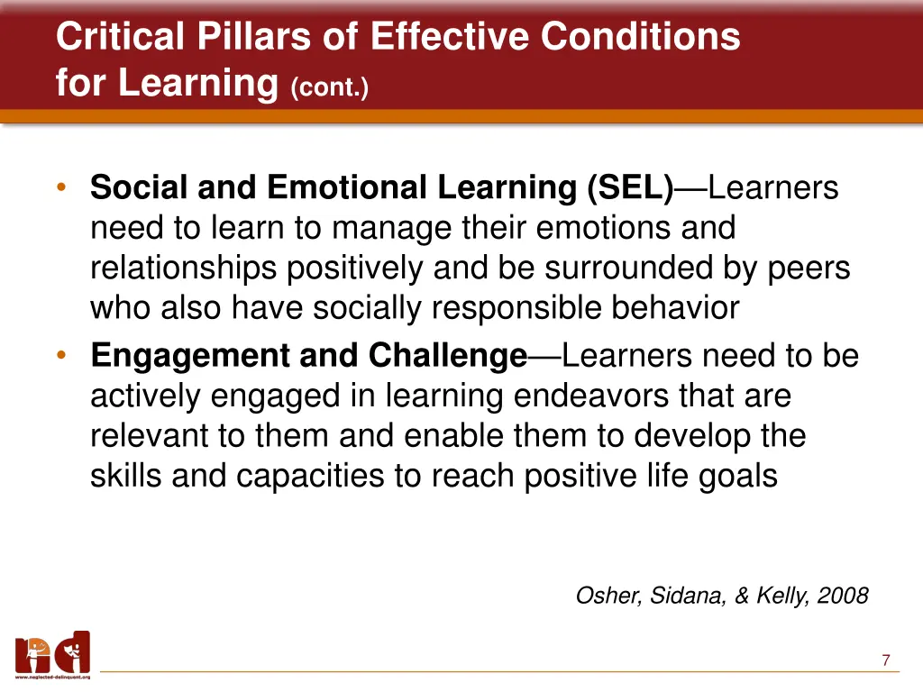 critical pillars of effective conditions 1