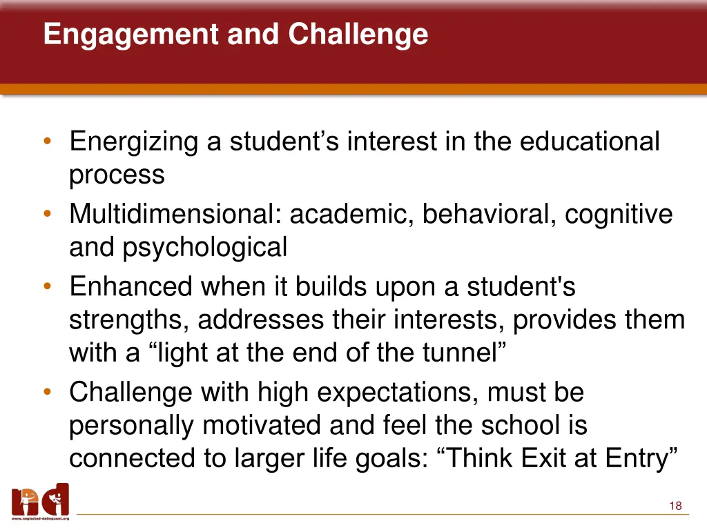 engagement and challenge