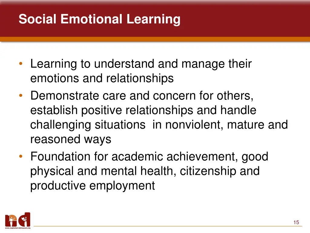 social emotional learning