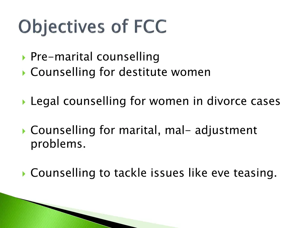 pre marital counselling counselling for destitute