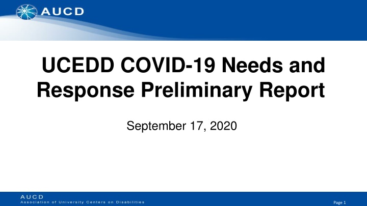 ucedd covid 19 needs and response preliminary