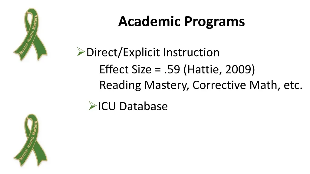 academic programs