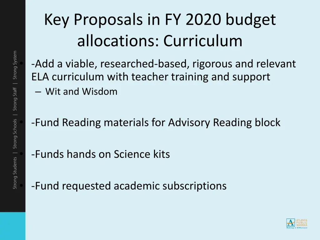 key proposals in fy 2020 budget allocations 2