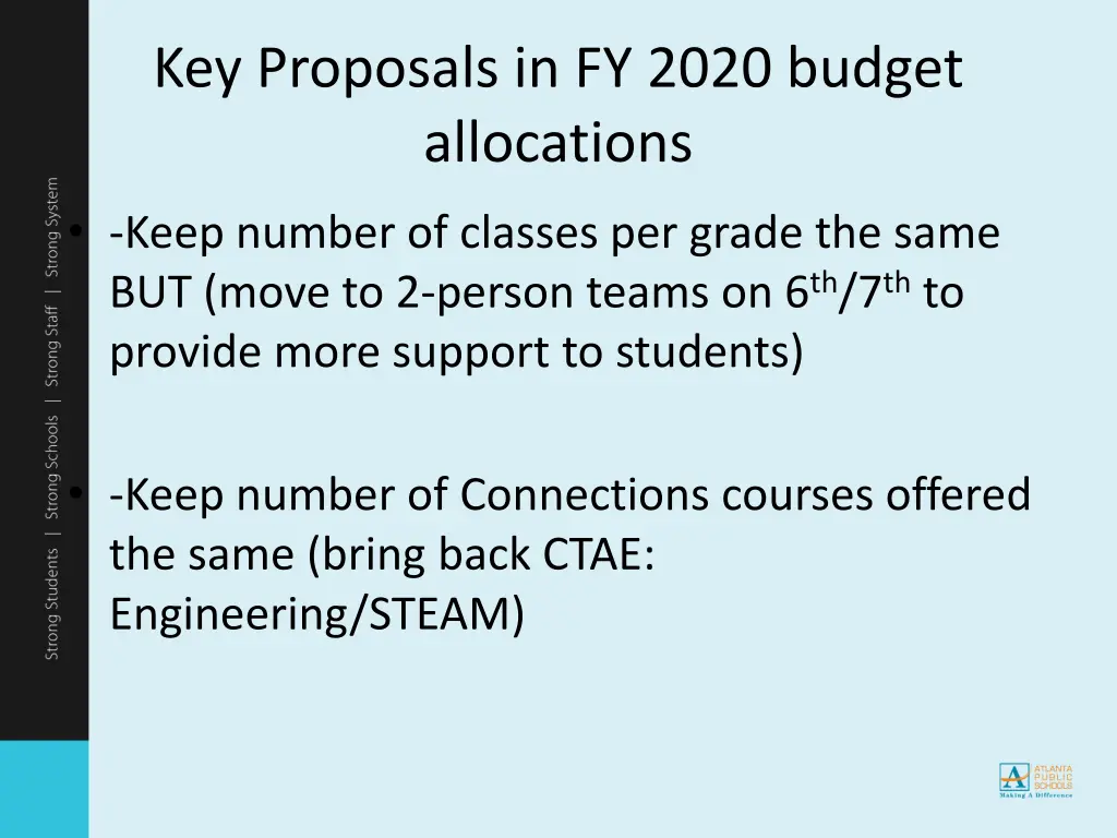 key proposals in fy 2020 budget allocations