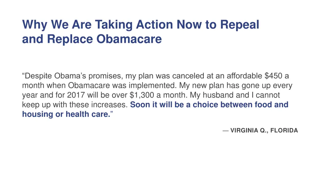 why we are taking action now to repeal 2