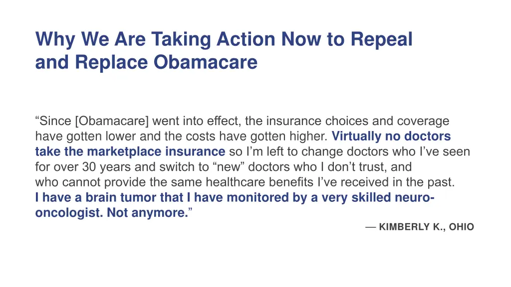 why we are taking action now to repeal