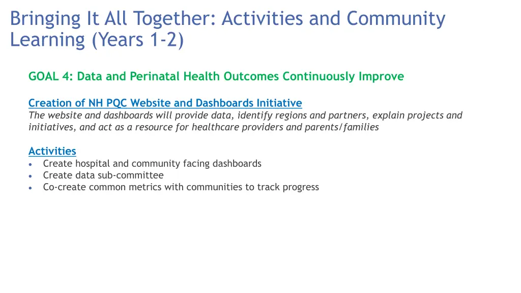 bringing it all together activities and community 3