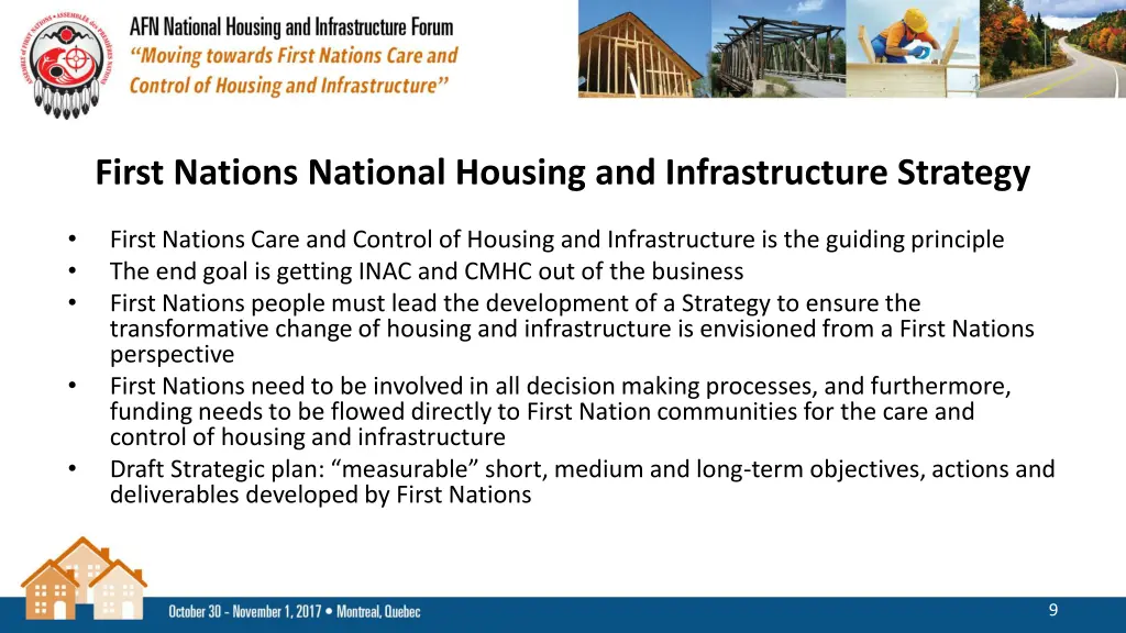 first nations national housing and infrastructure