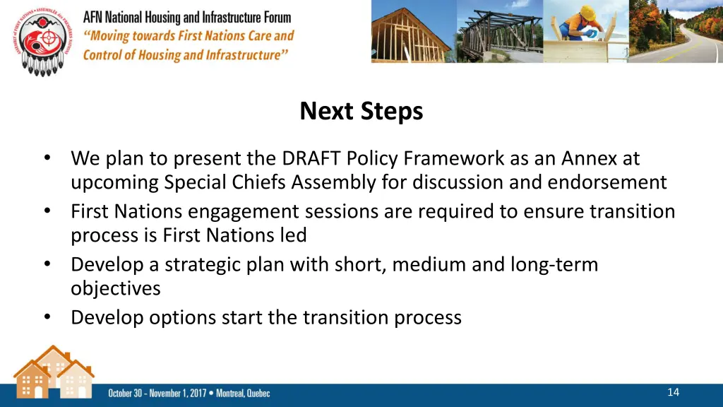 next steps