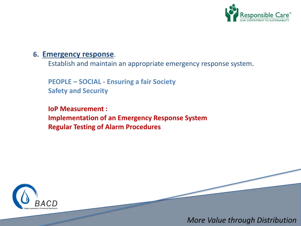 6 emergency response establish and maintain