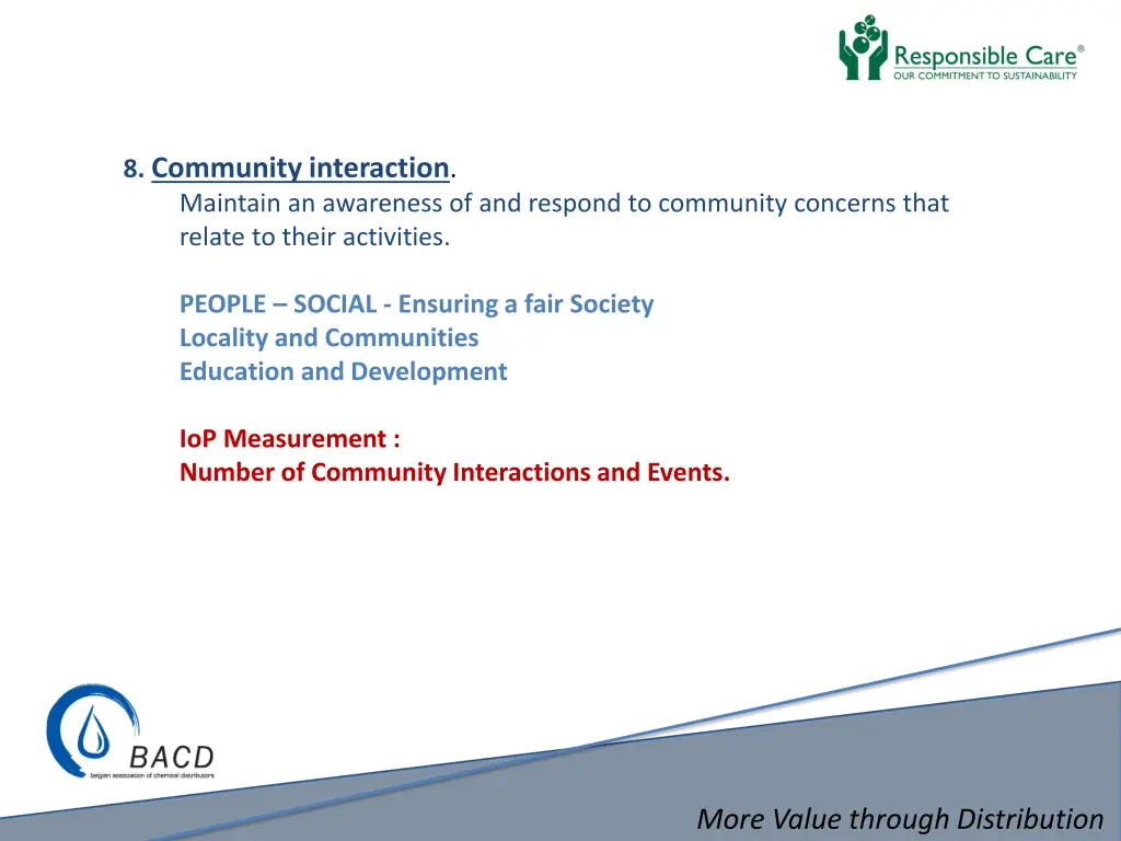 8 community interaction maintain an awareness