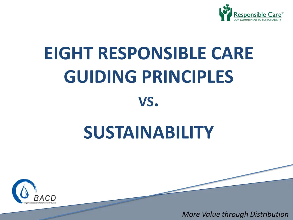 eight responsible care guiding principles vs