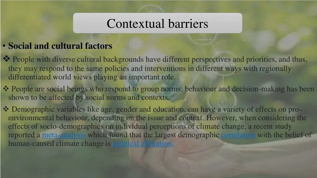 contextual barriers
