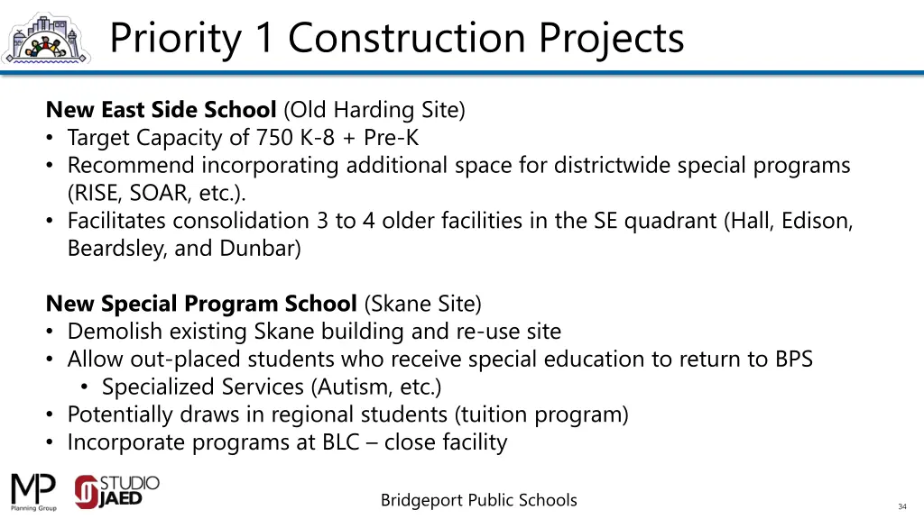 priority 1 construction projects