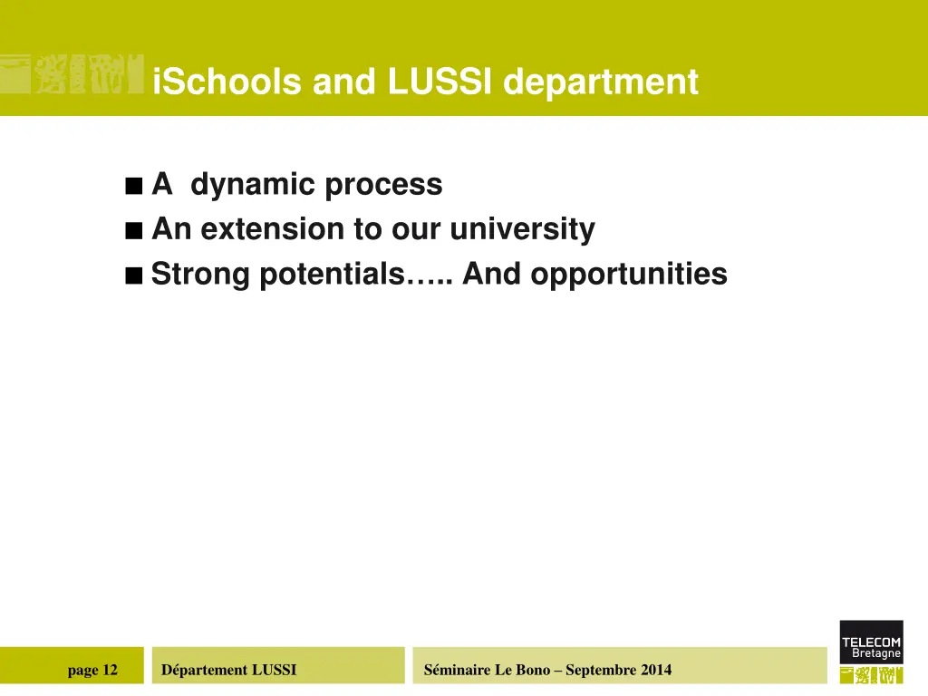 ischools and lussi department