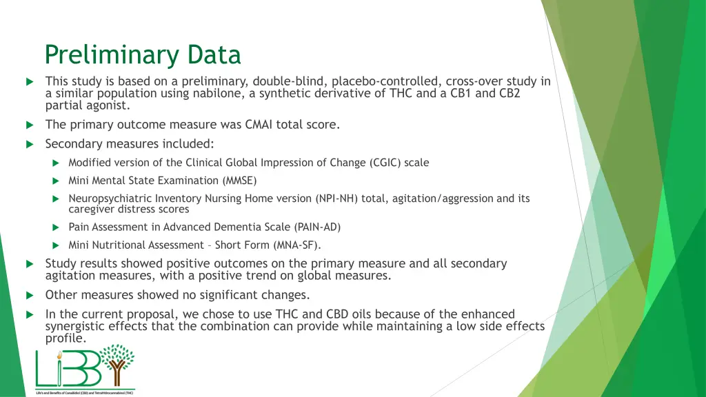 preliminary data this study is based