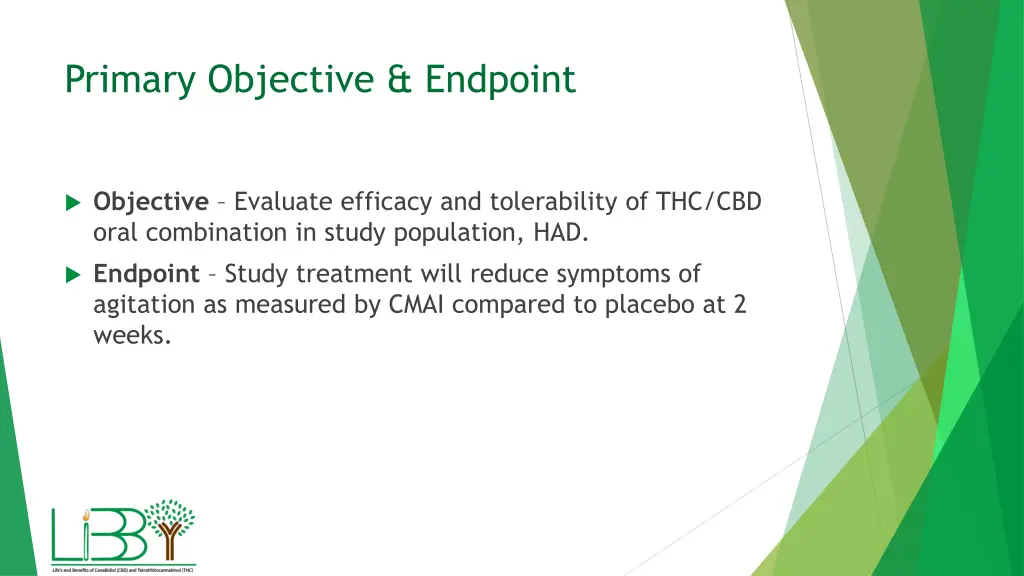 primary objective endpoint