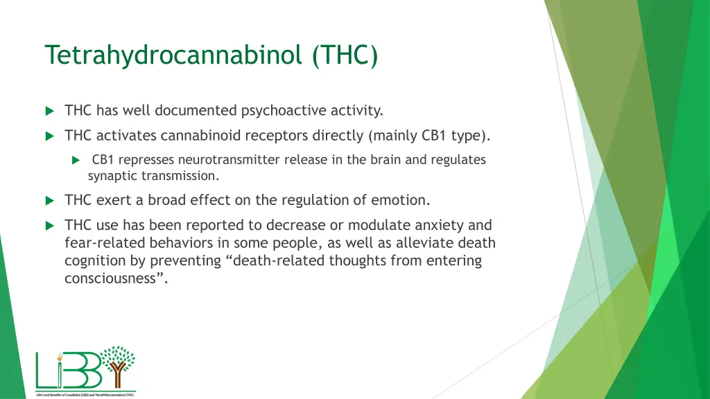 tetrahydrocannabinol thc
