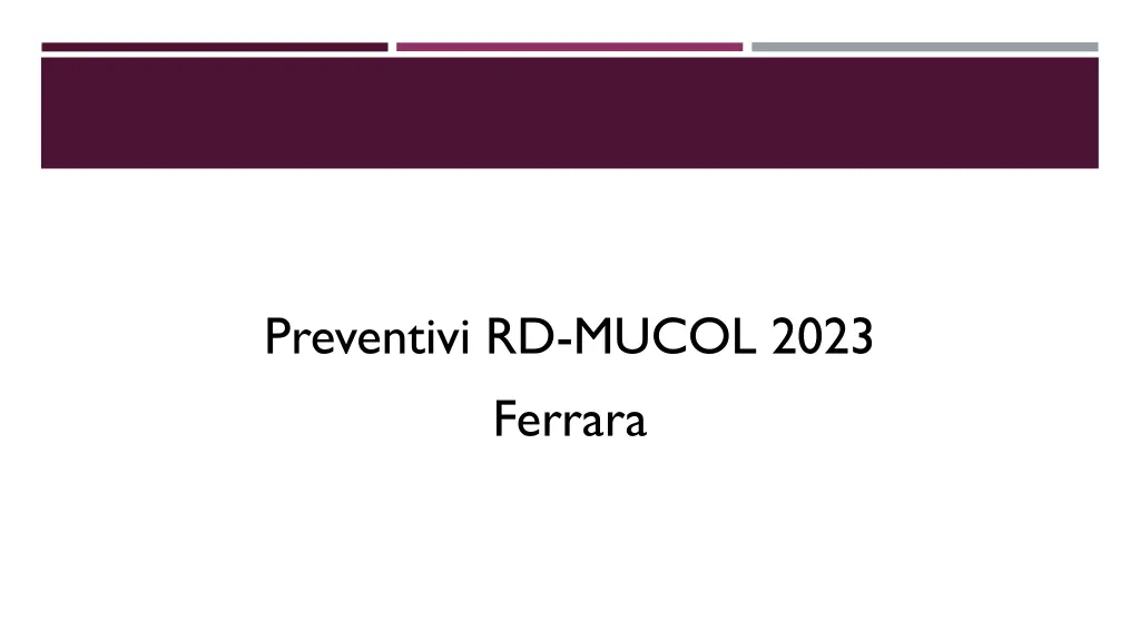 preventivi rd mucol 2023 ferrara
