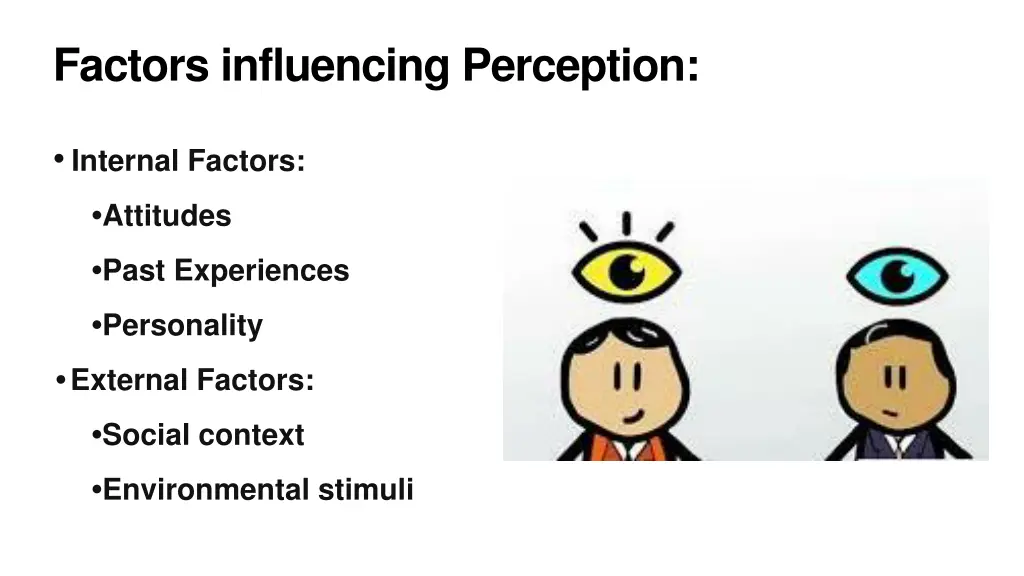 factors influencing perception