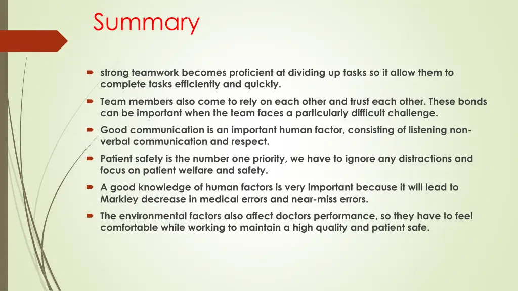 summary