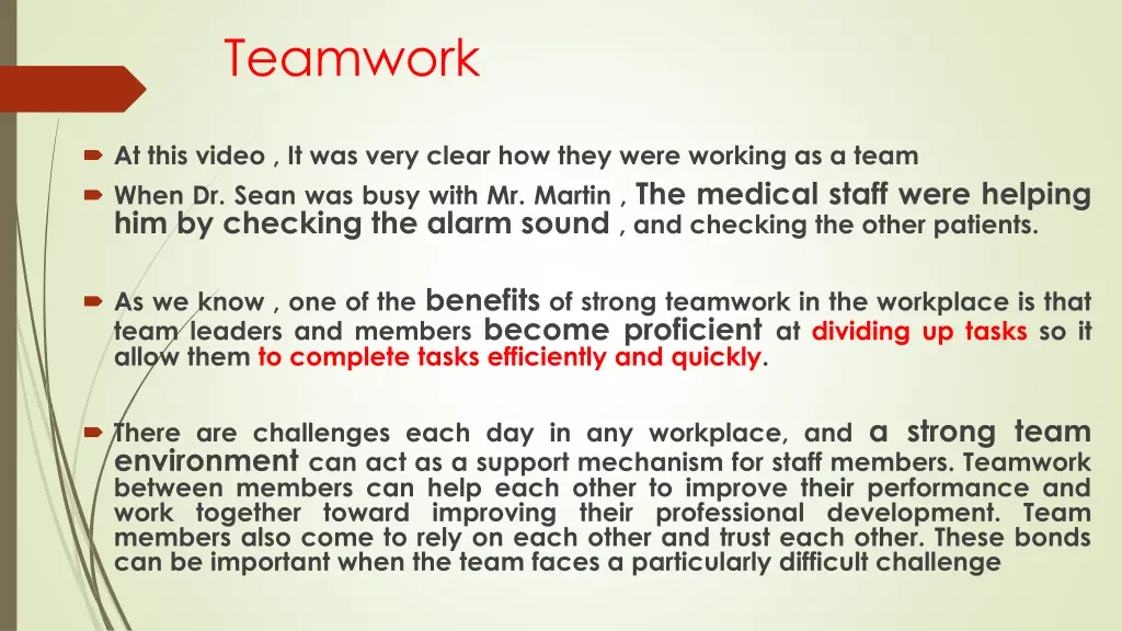teamwork