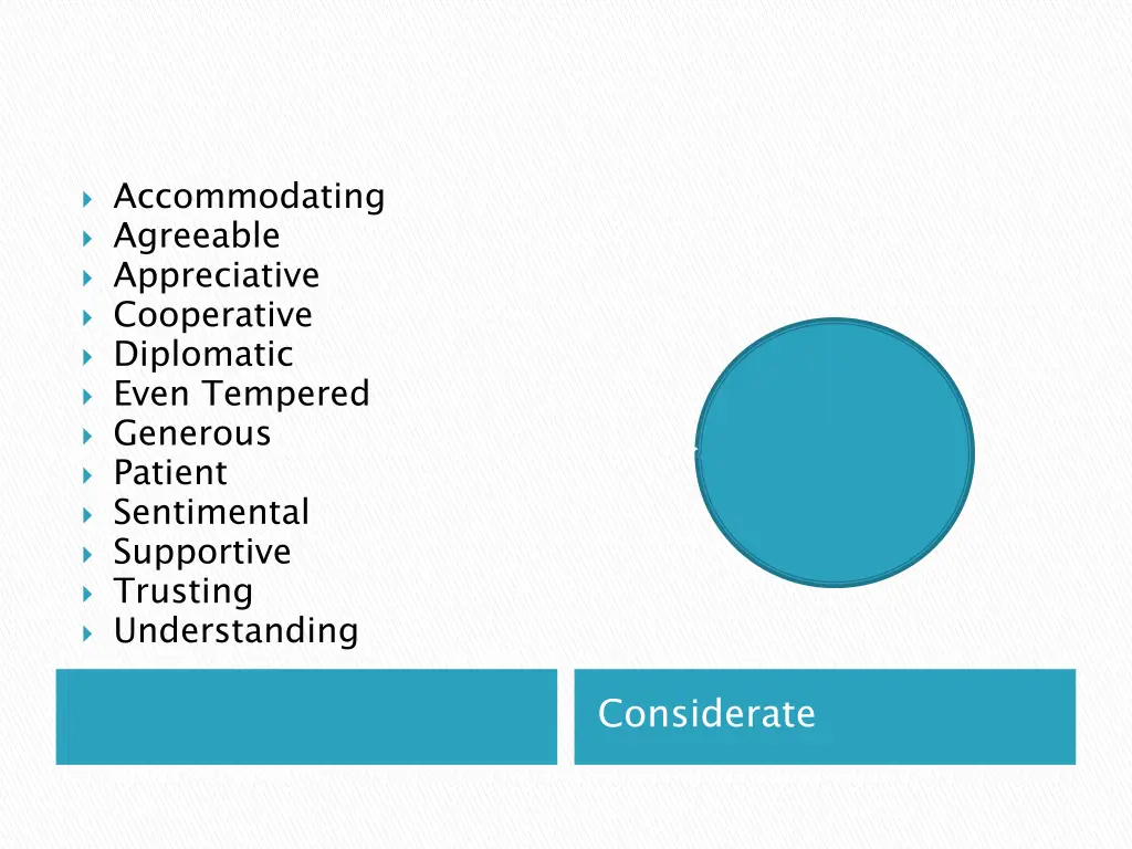 accommodating agreeable appreciative cooperative