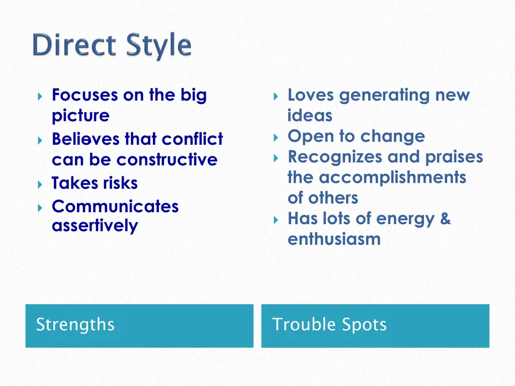 focuses on the big picture believes that conflict