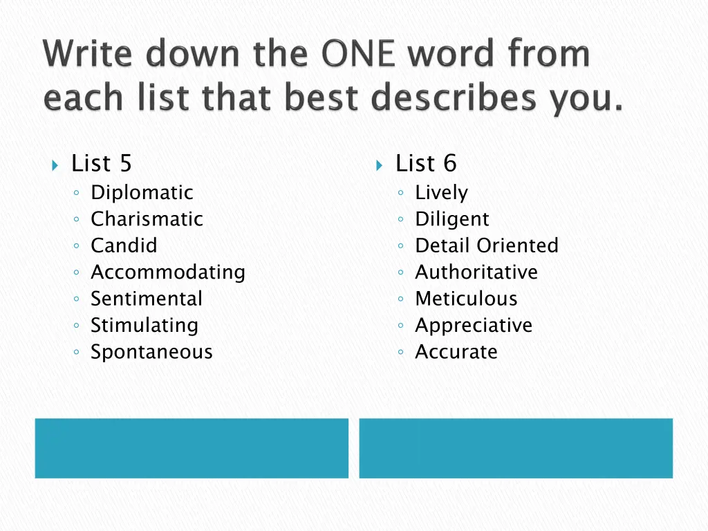 list 5 diplomatic charismatic candid